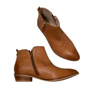 Roolee Brown Leather Ankle Booties Size 41